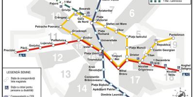 Metro kaart bucuresti